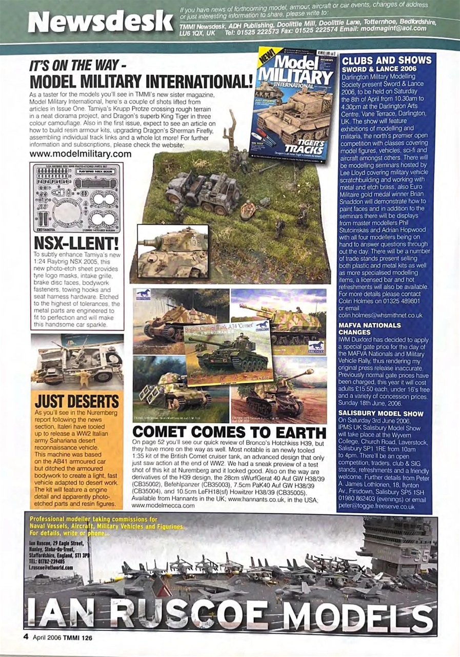 Tamiya Model Magazine Preview Pages