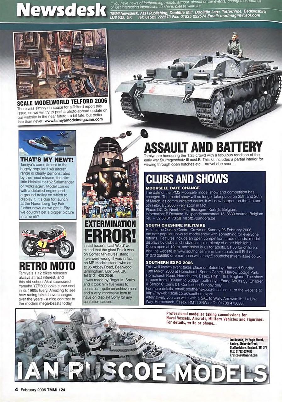 Tamiya Model Magazine Preview Pages