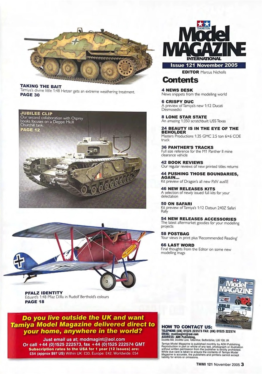 Tamiya Model Magazine Preview Pages