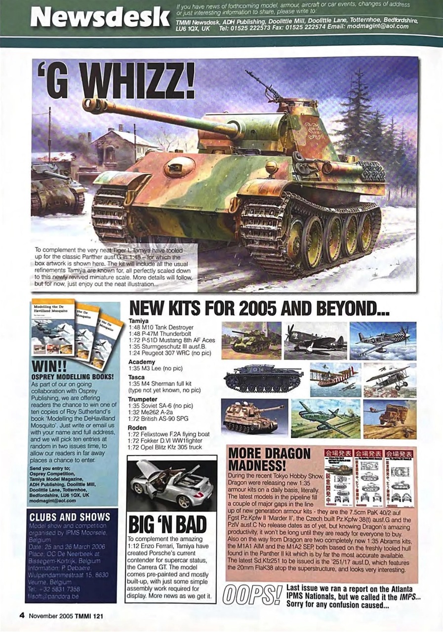 Tamiya Model Magazine Preview Pages