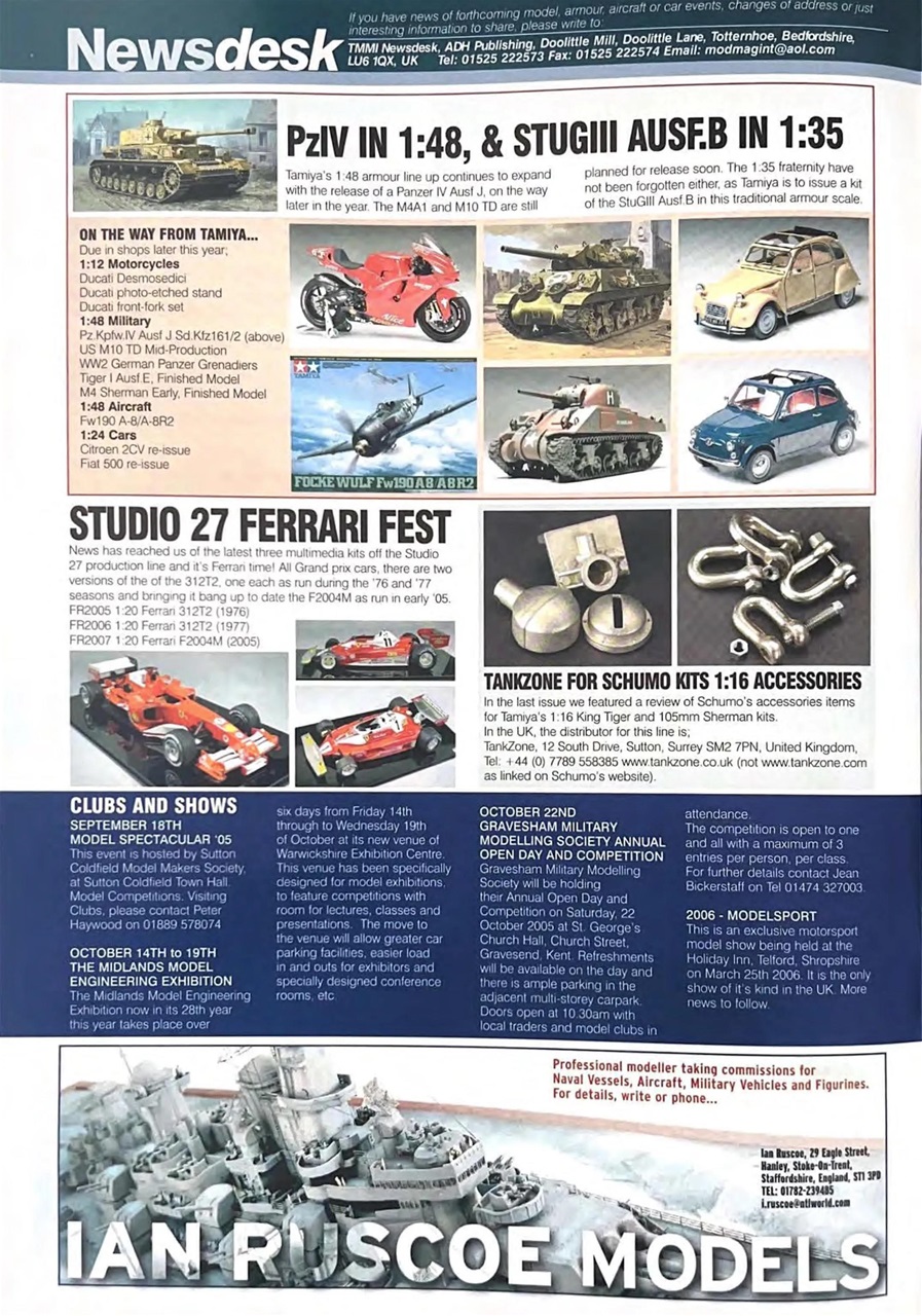 Tamiya Model Magazine Preview Pages