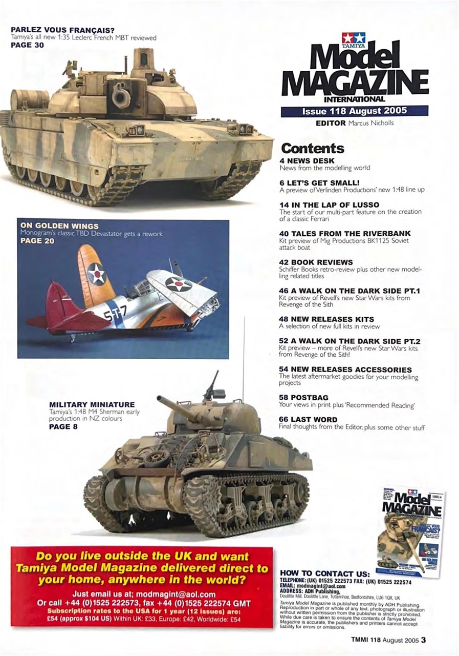 Tamiya Model Magazine Preview Pages