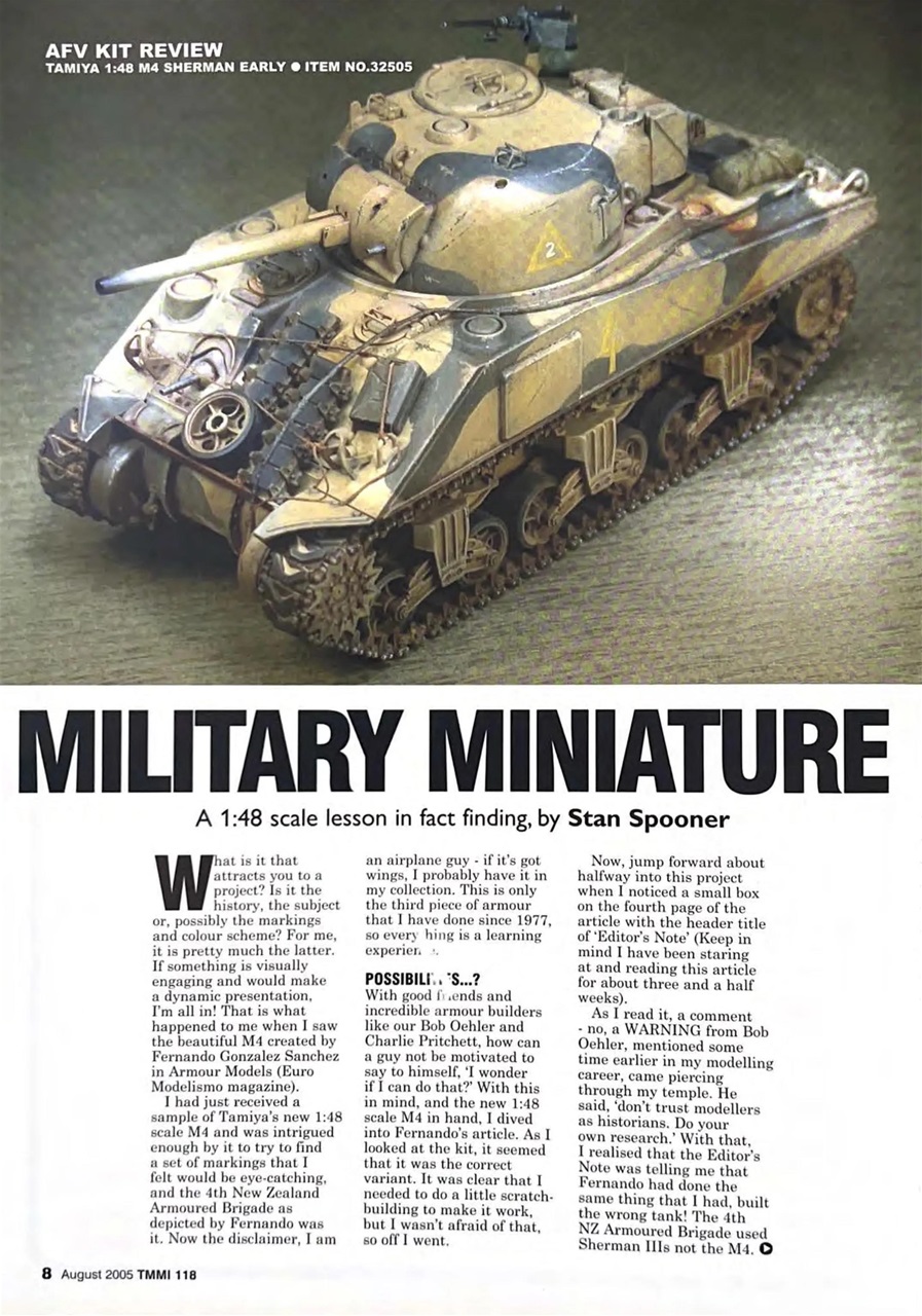 Tamiya Model Magazine Preview Pages