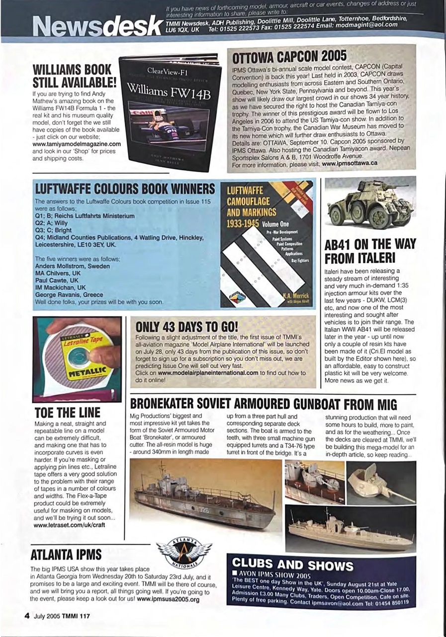 Tamiya Model Magazine Preview Pages