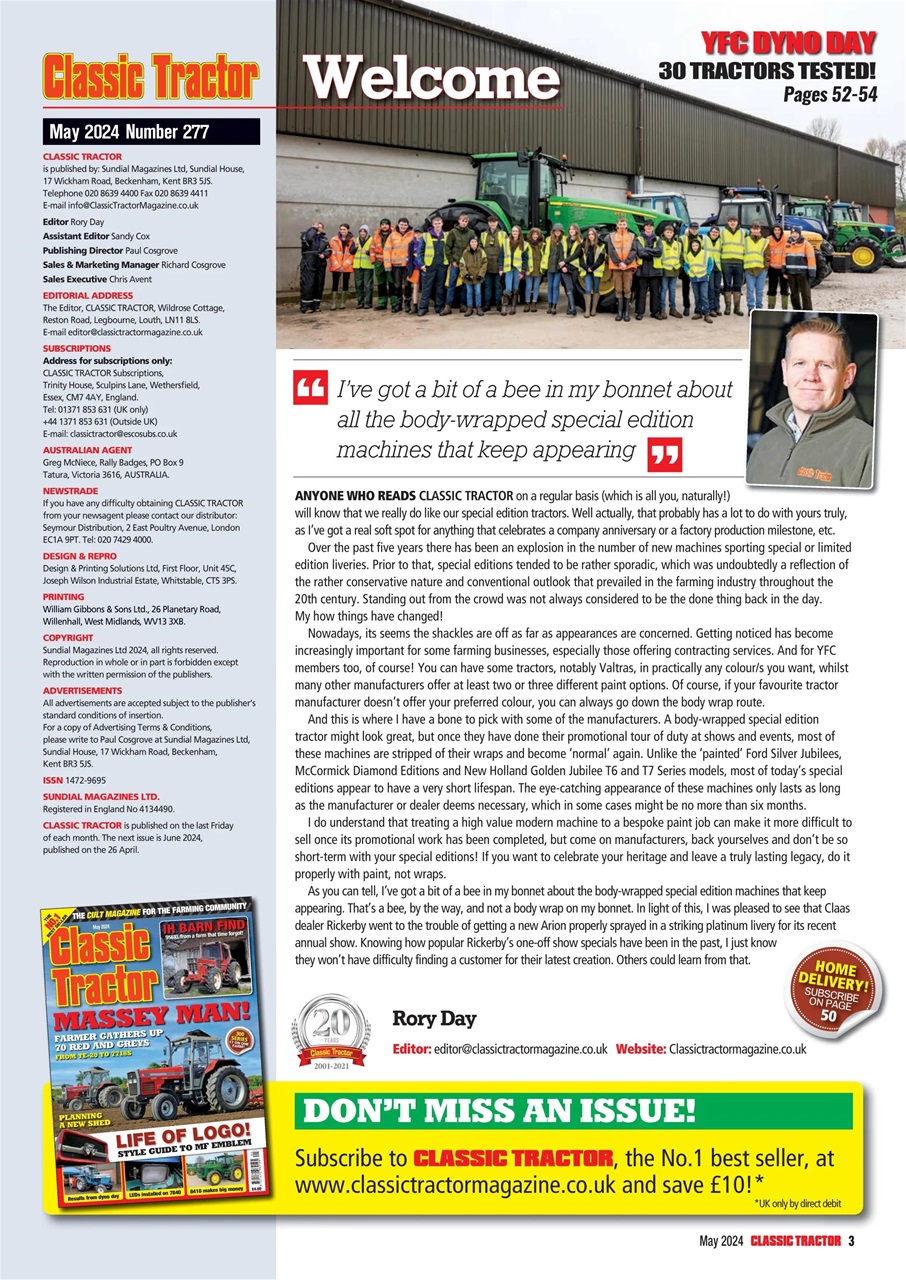 Classic Tractor Preview Pages