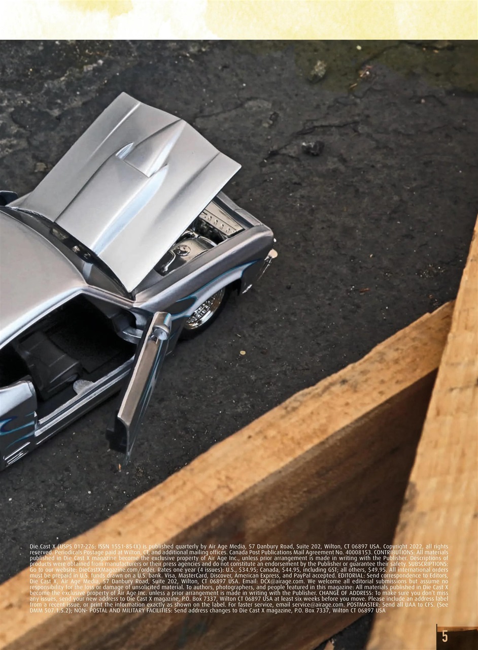 Die Cast X Magazine Preview Pages