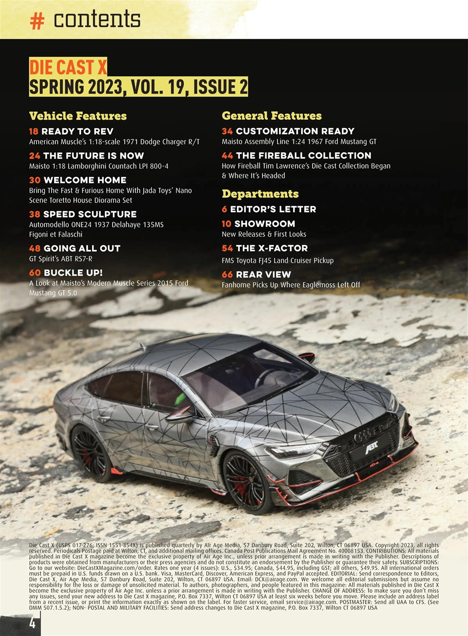 Die Cast X Magazine Preview Pages