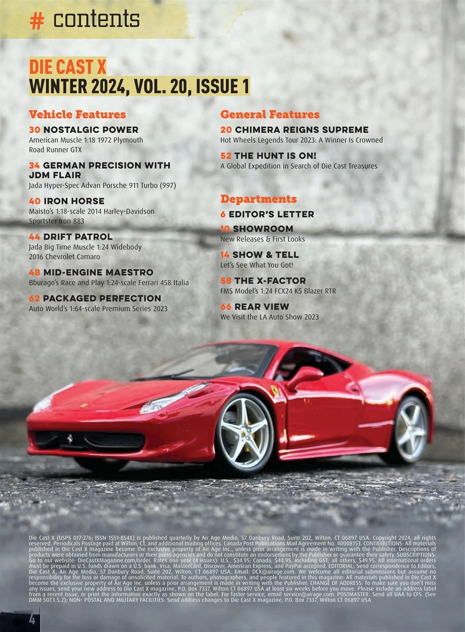 Die Cast X Magazine Preview Pages