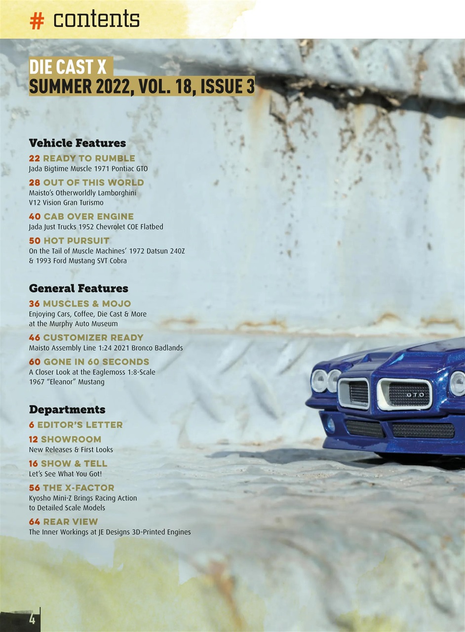 Die Cast X Magazine Preview Pages