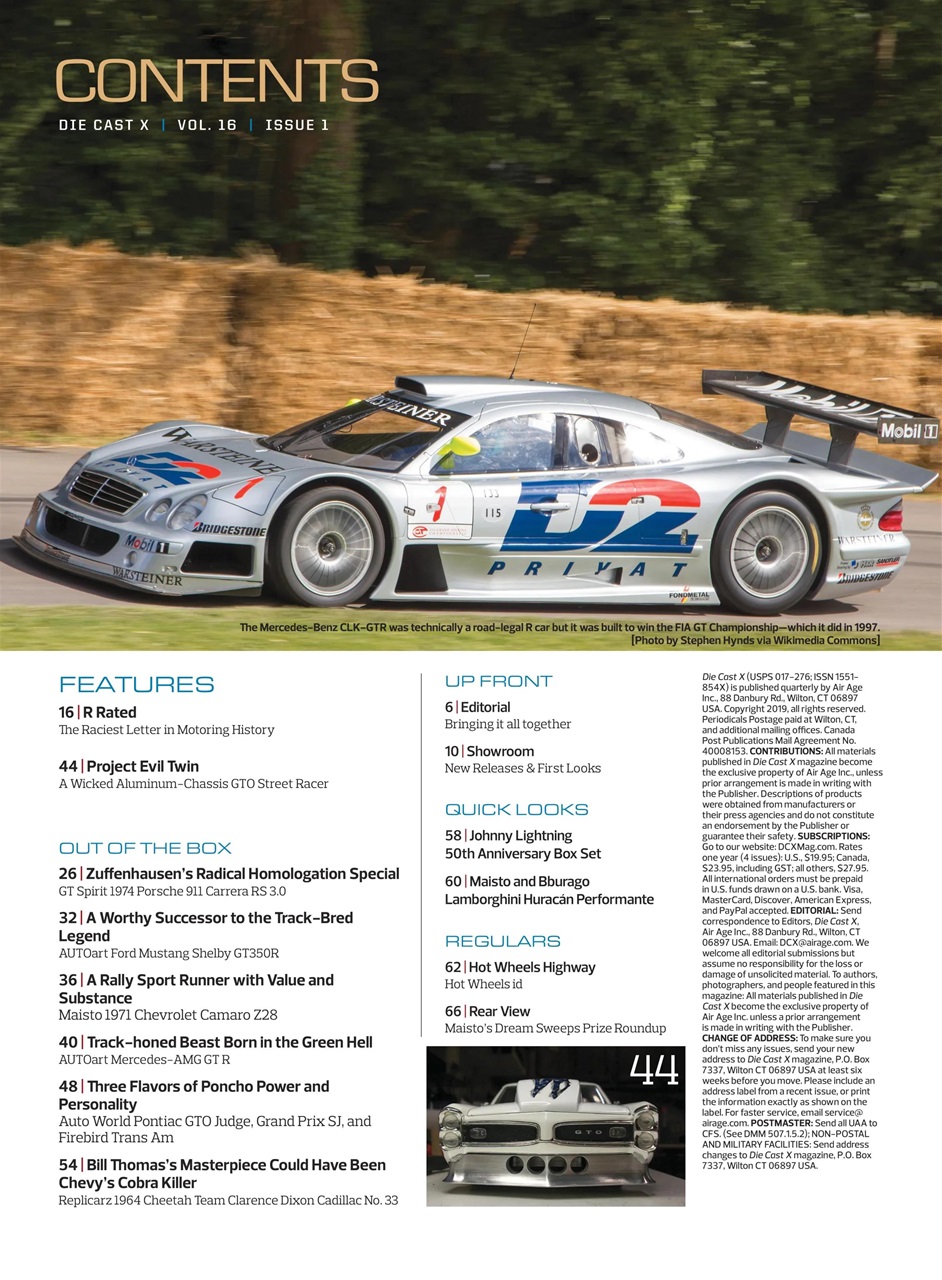 Die Cast X Magazine Preview Pages