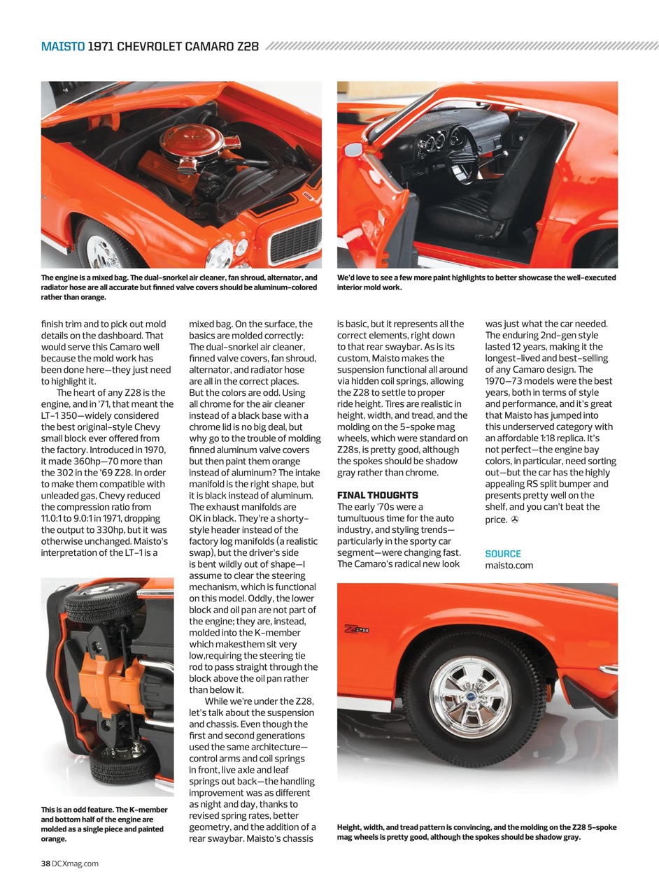 Die Cast X Magazine Preview Pages