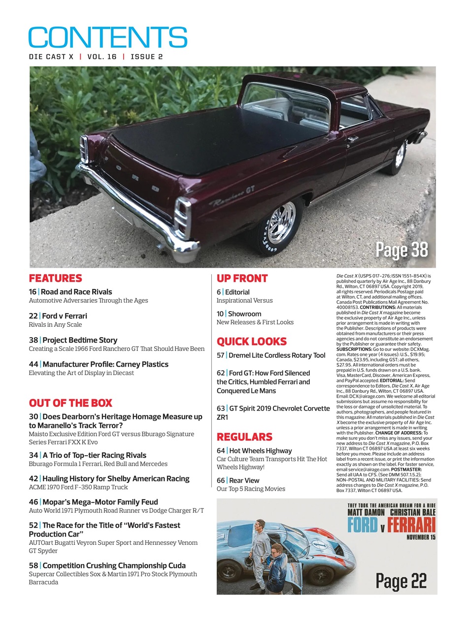 Die Cast X Magazine Preview Pages