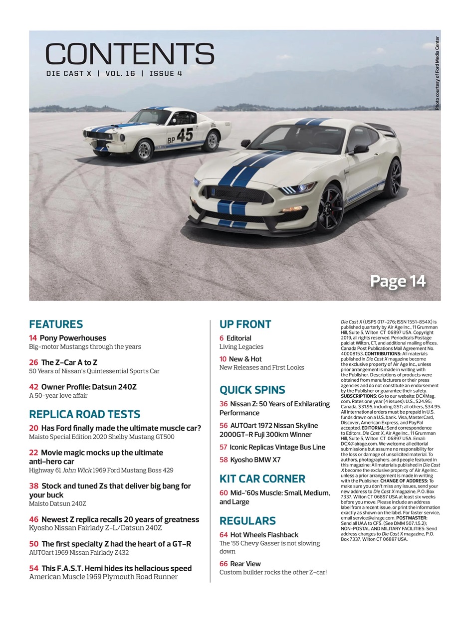 Die Cast X Magazine Preview Pages