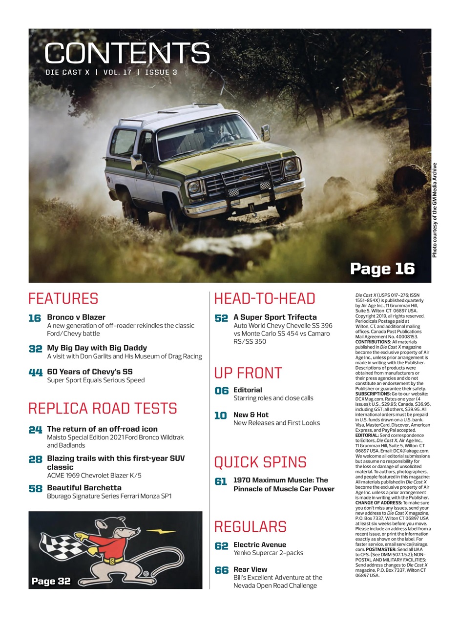 Die Cast X Magazine Preview Pages