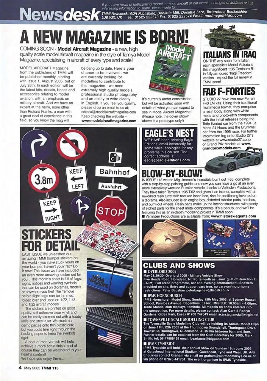 Tamiya Model Magazine Preview Pages