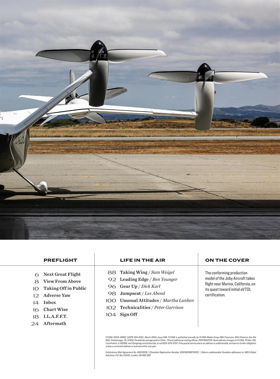 FLYING Magazine Preview Pages