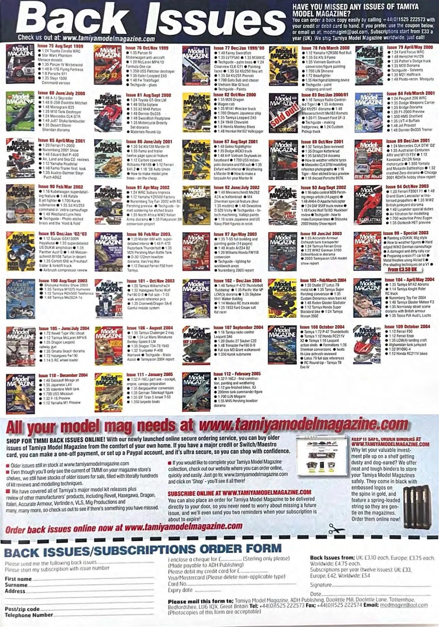 Tamiya Model Magazine Preview Pages