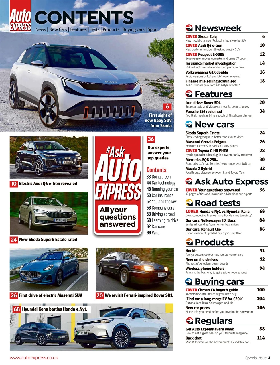 Auto Express Preview Pages