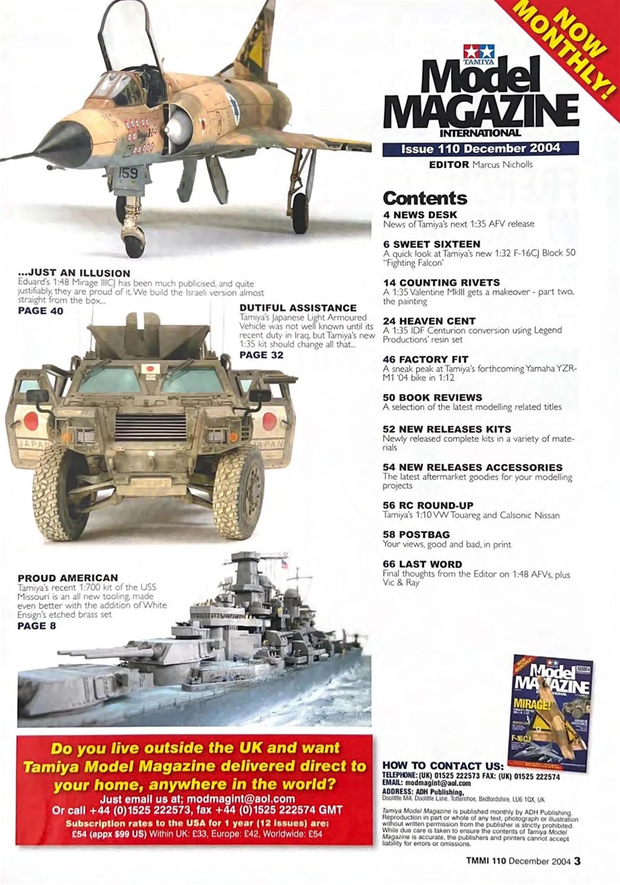 Tamiya Model Magazine Preview Pages