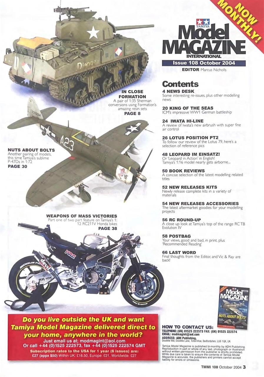 Tamiya Model Magazine Preview Pages