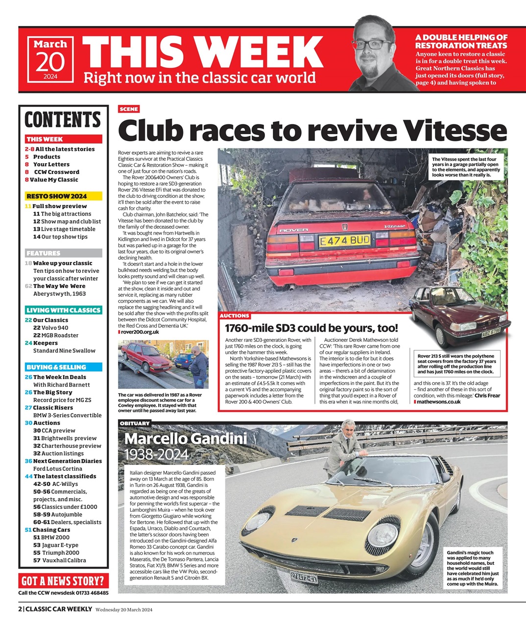 Classic Car Weekly Preview Pages