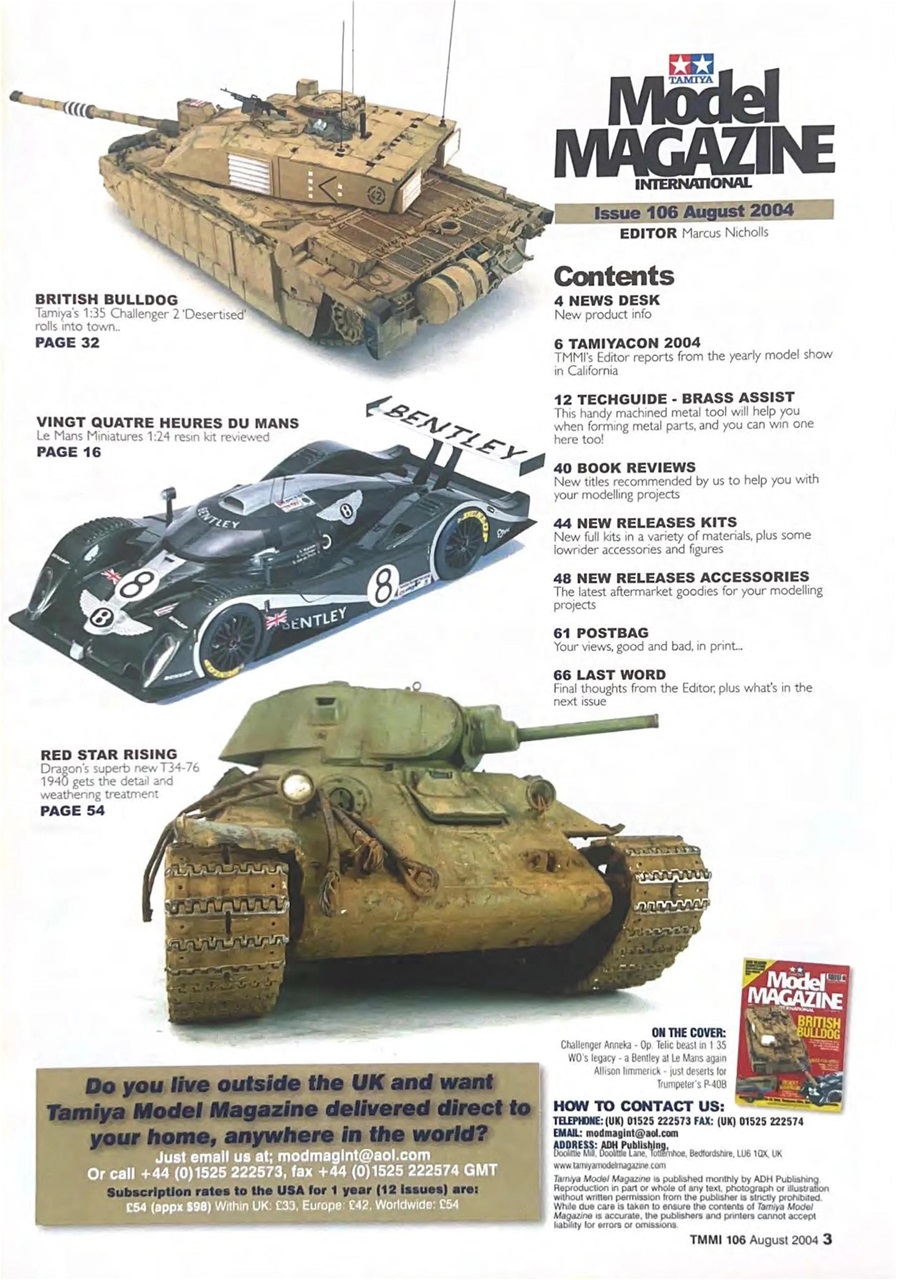 Tamiya Model Magazine Preview Pages