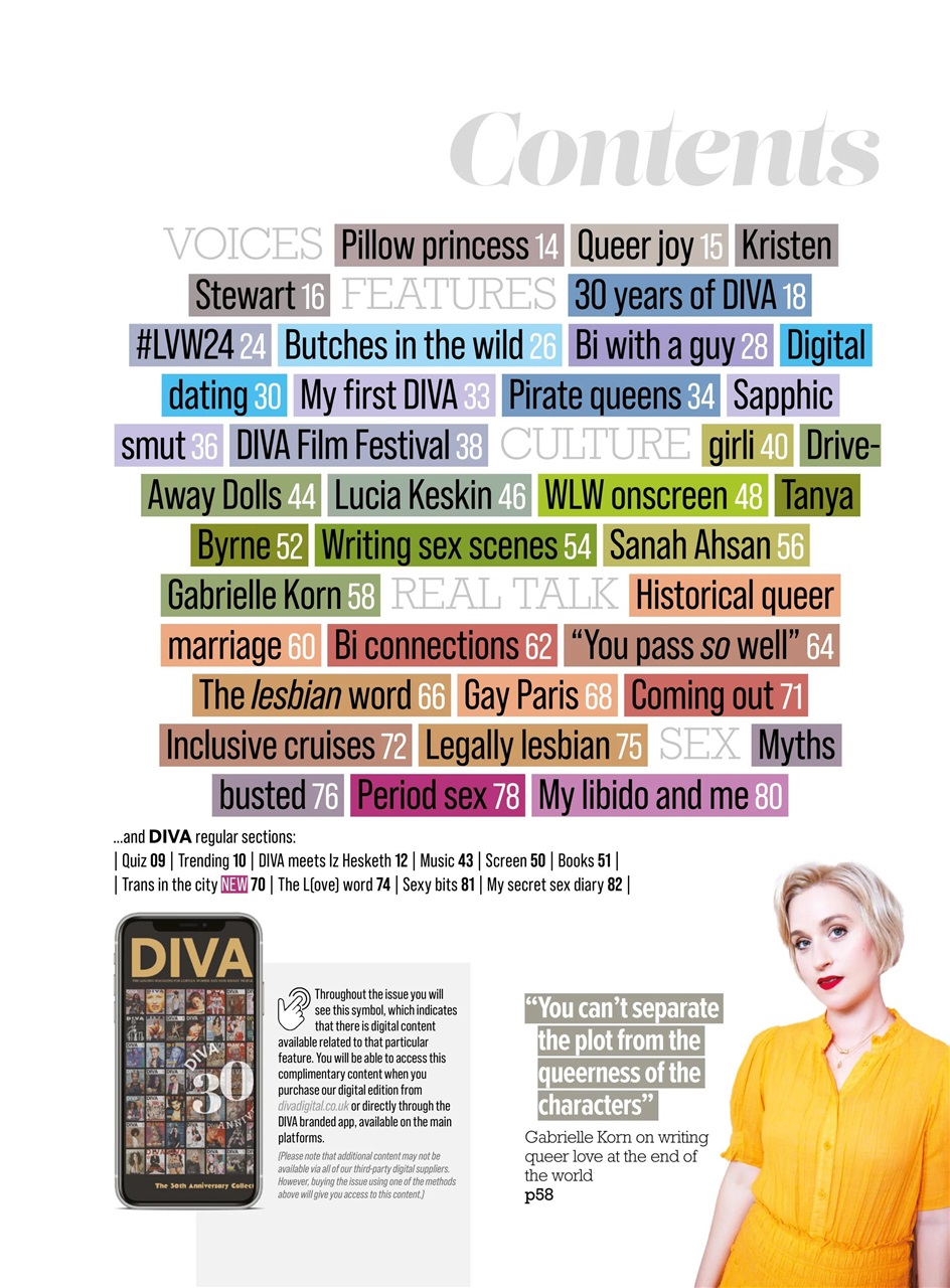 DIVA Magazine Preview Pages