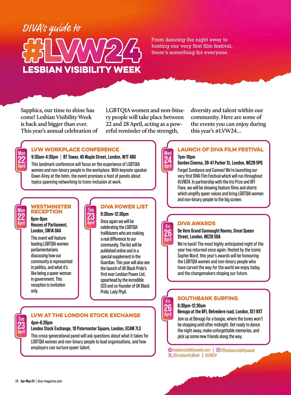 DIVA Magazine Preview Pages