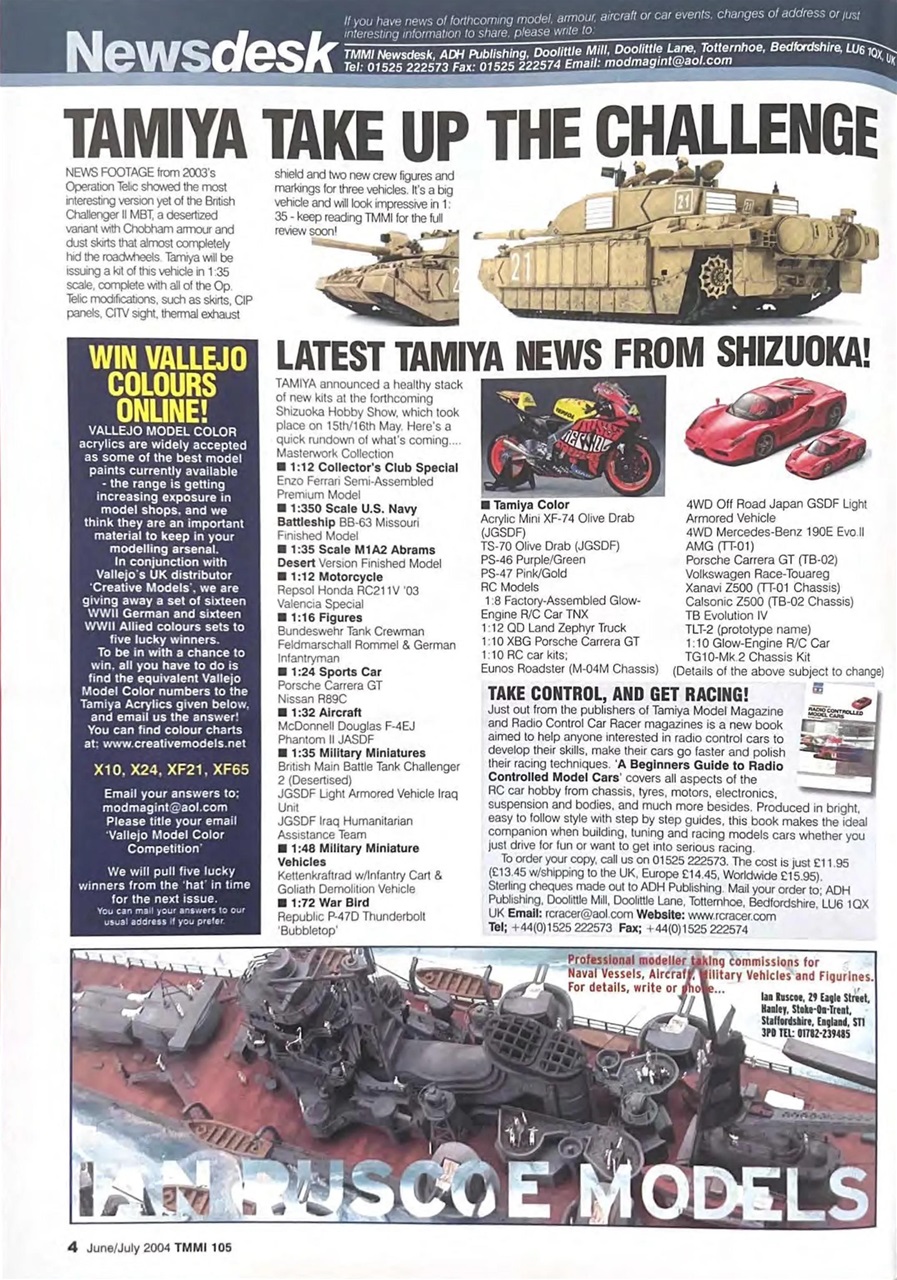 Tamiya Model Magazine Preview Pages