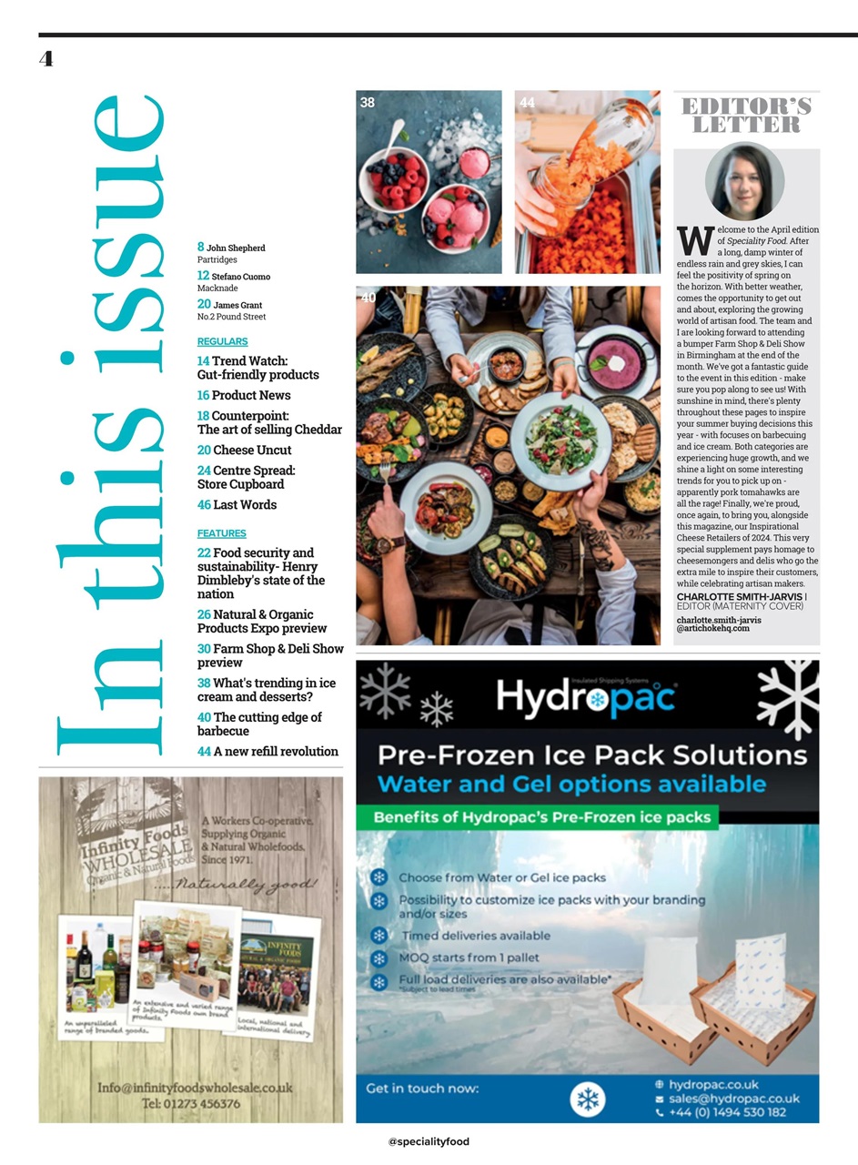 Speciality Food Preview Pages
