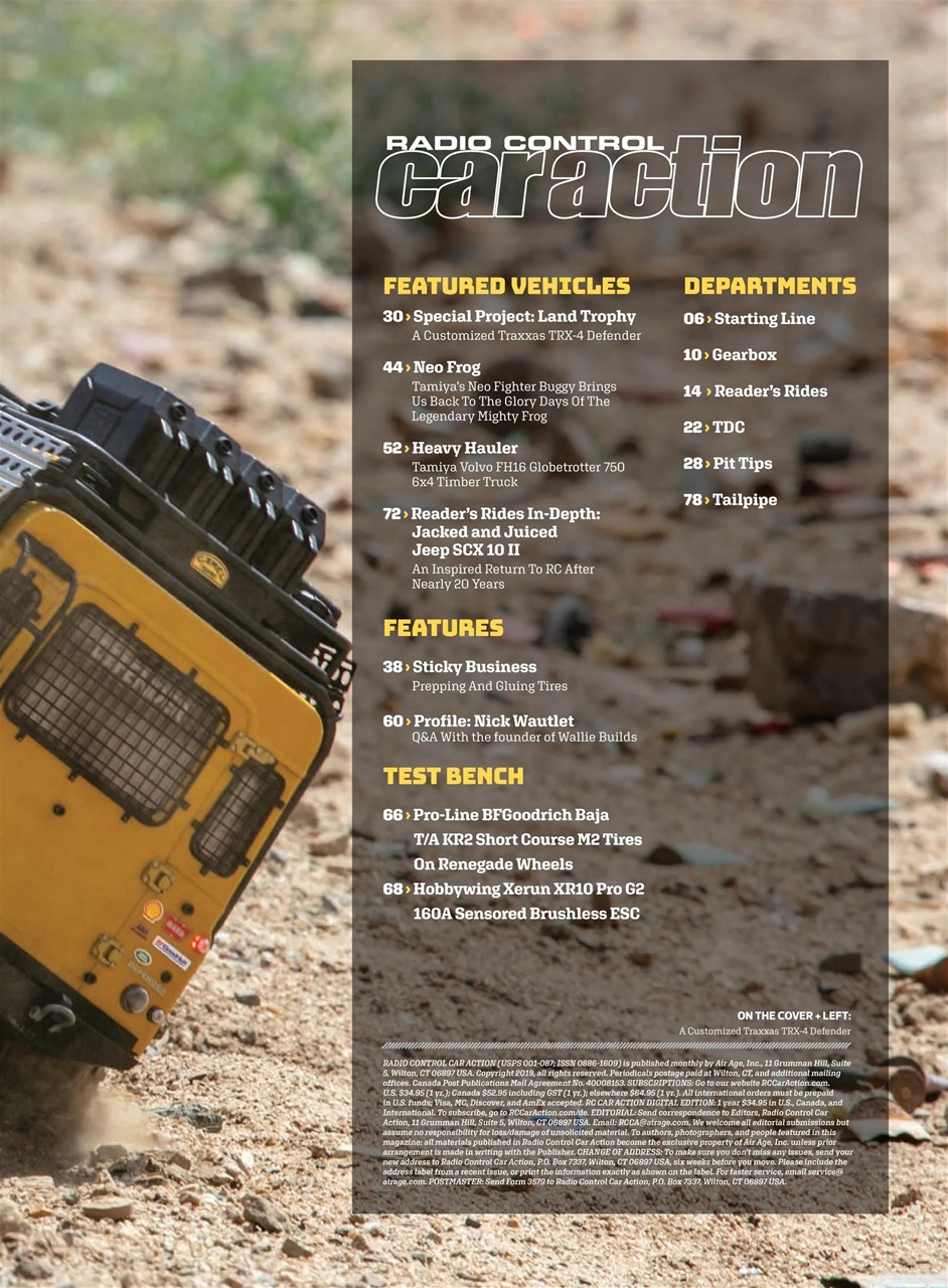 RC Car Action Preview Pages