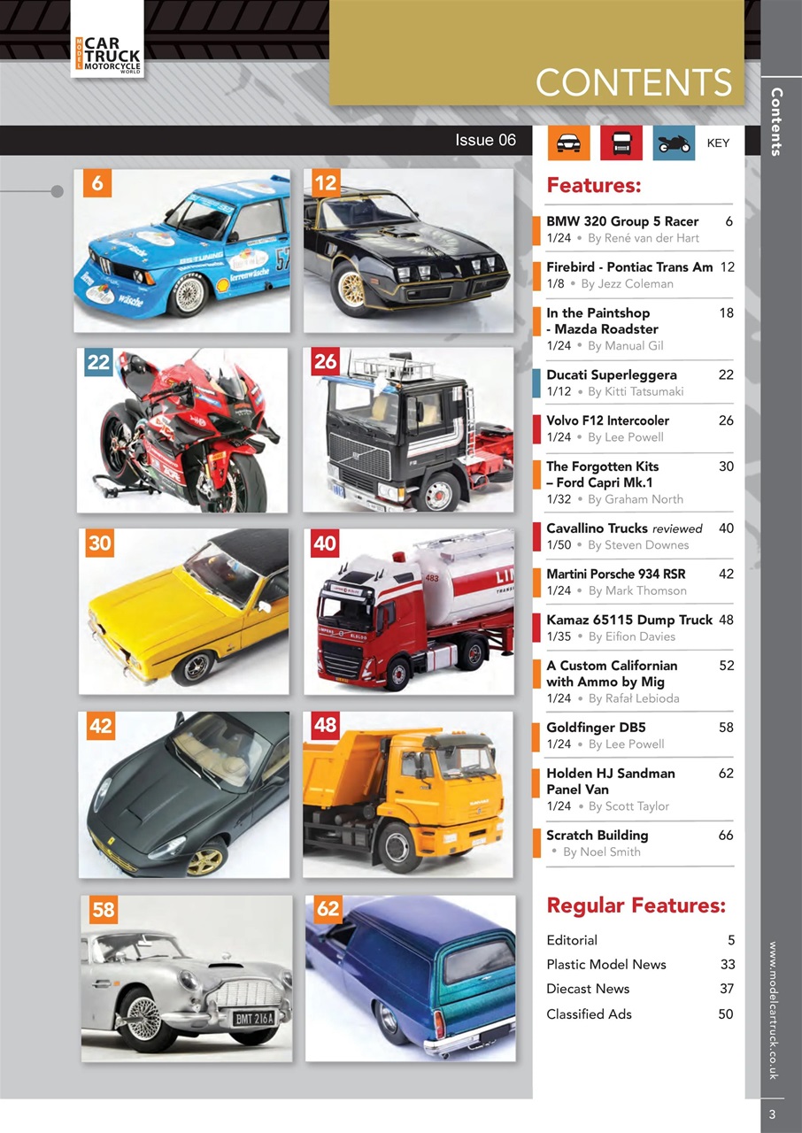 Model Car Truck Motorcycles World Preview Pages