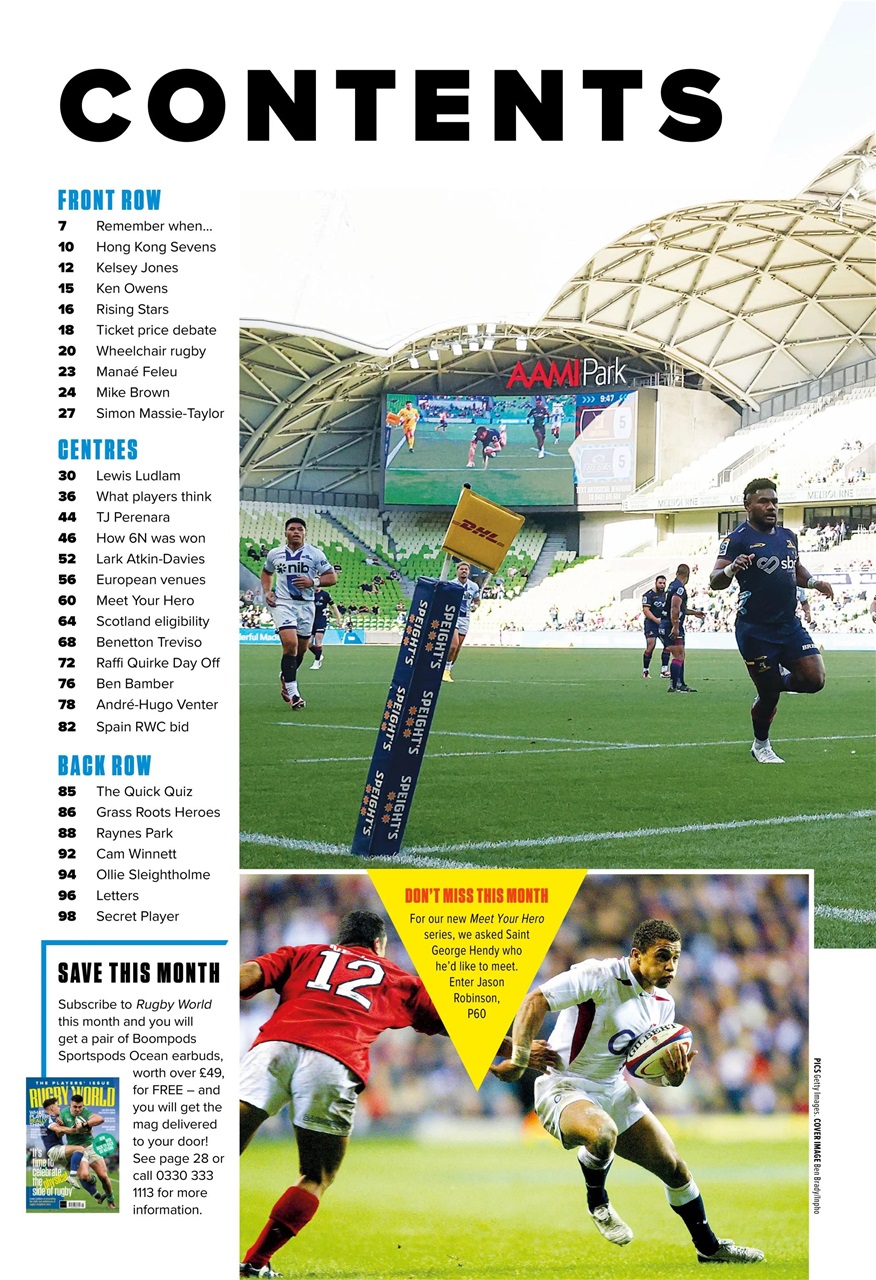 Rugby World Preview Pages