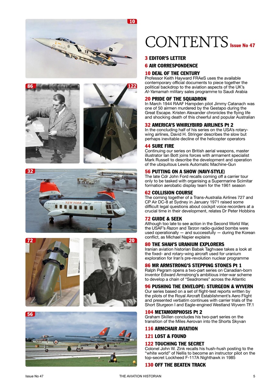 The Aviation Historian Magazine Preview Pages
