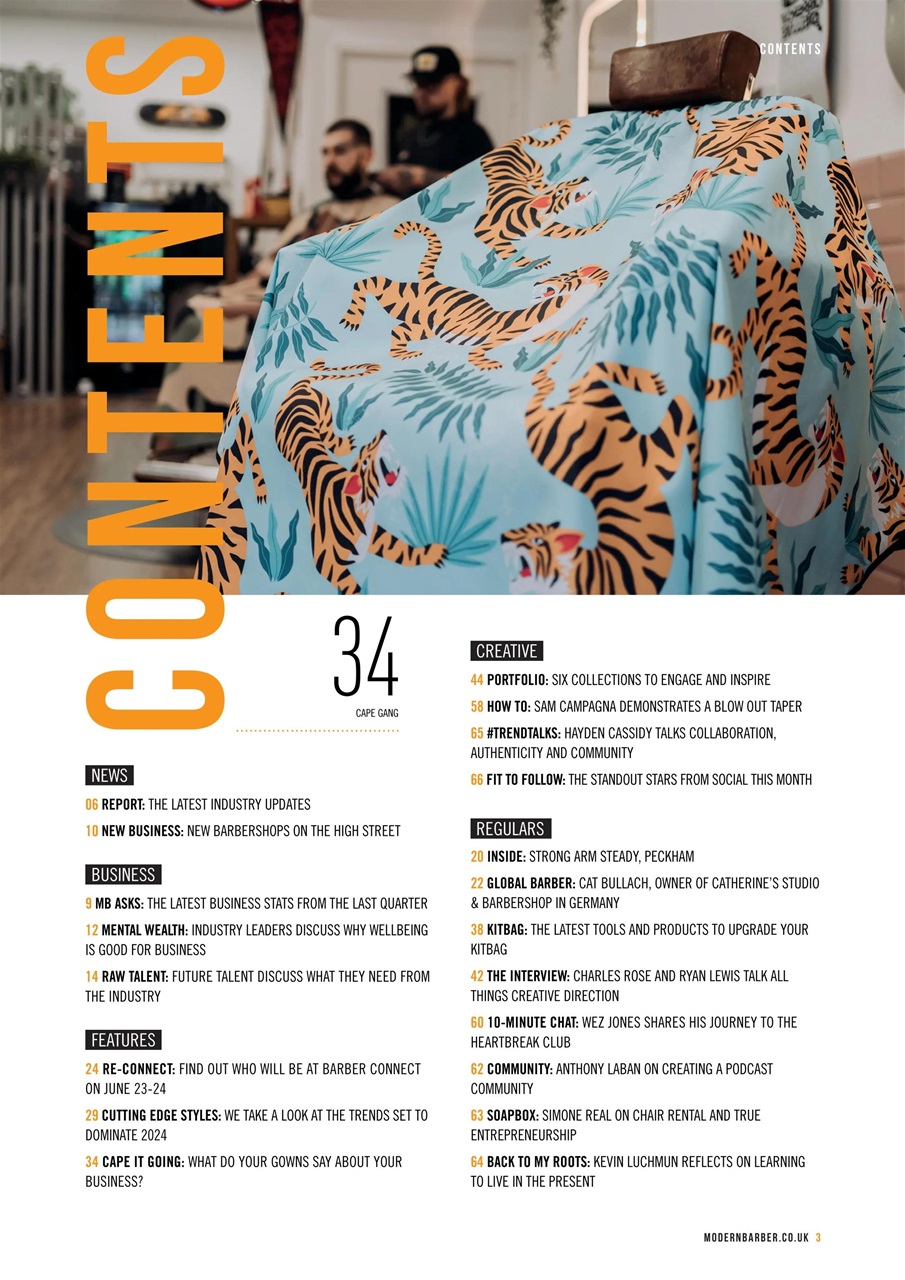 Modern Barber Preview Pages