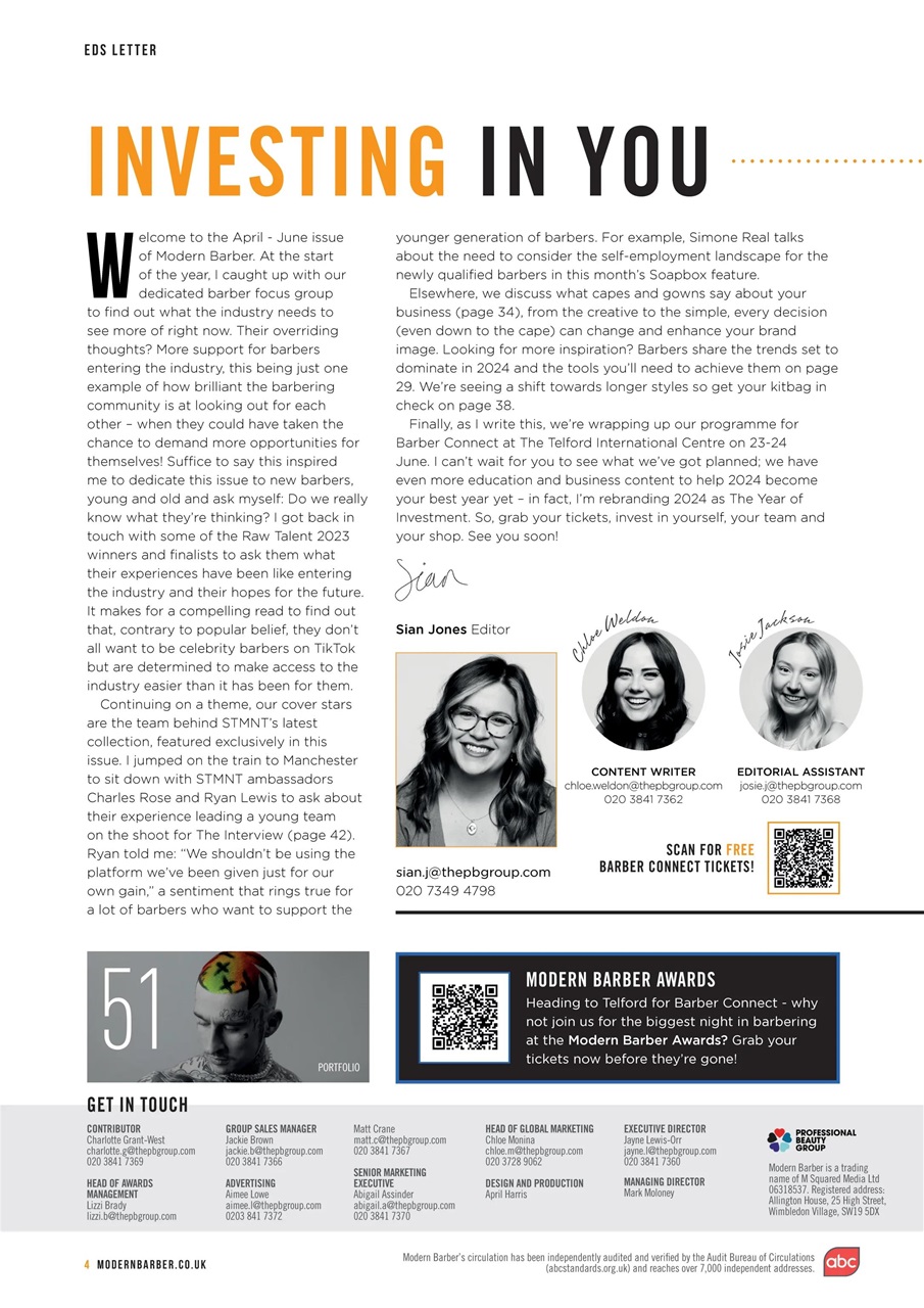 Modern Barber Preview Pages