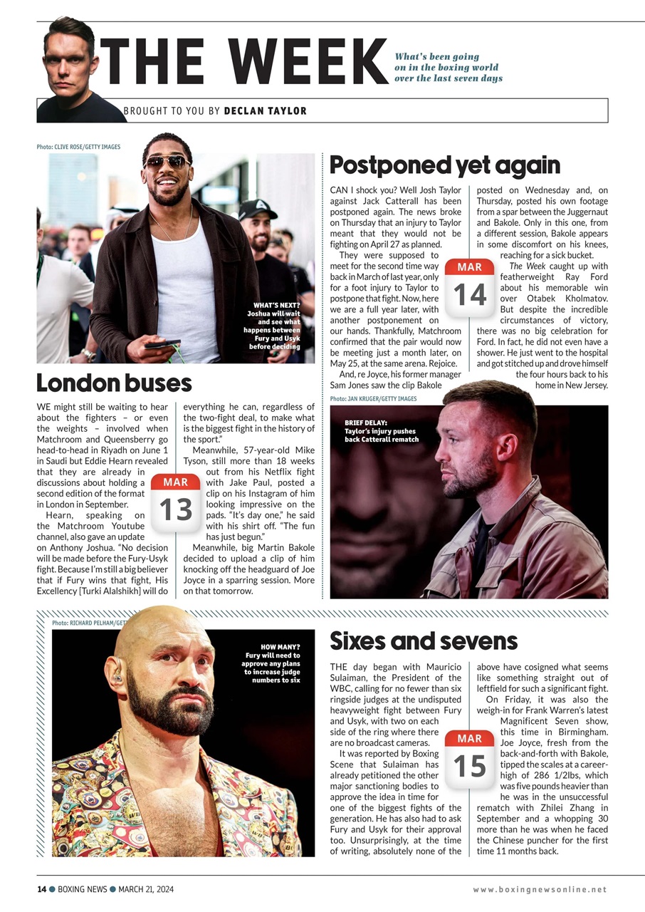 Boxing News Preview Pages