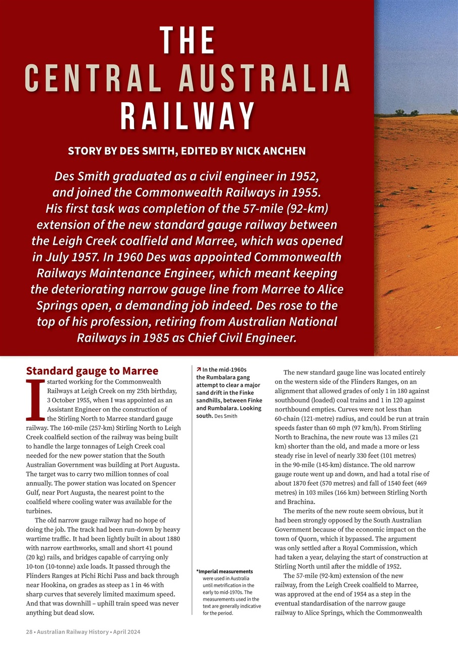 Australian Railway History Preview Pages