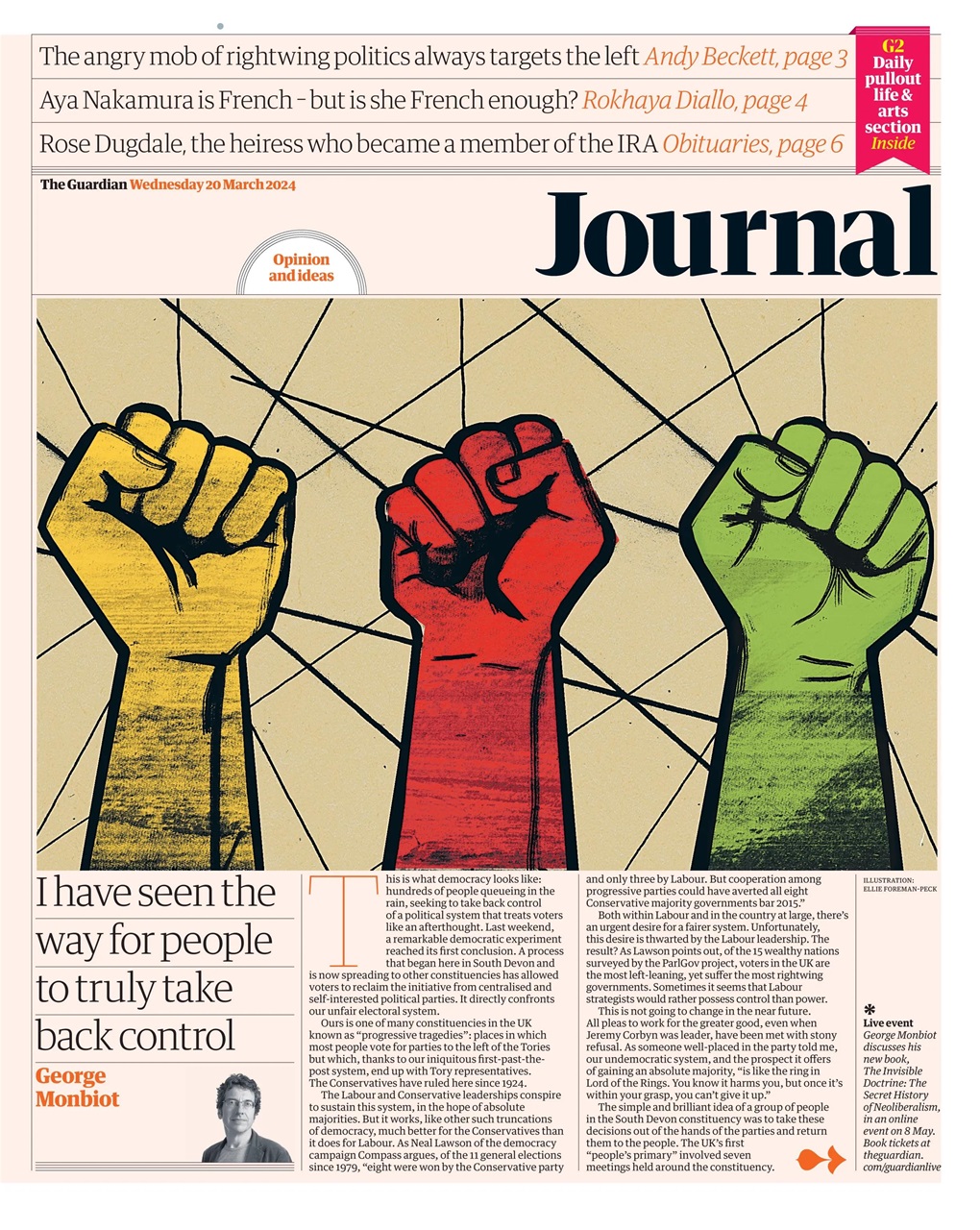 The Guardian Newspaper Preview Pages