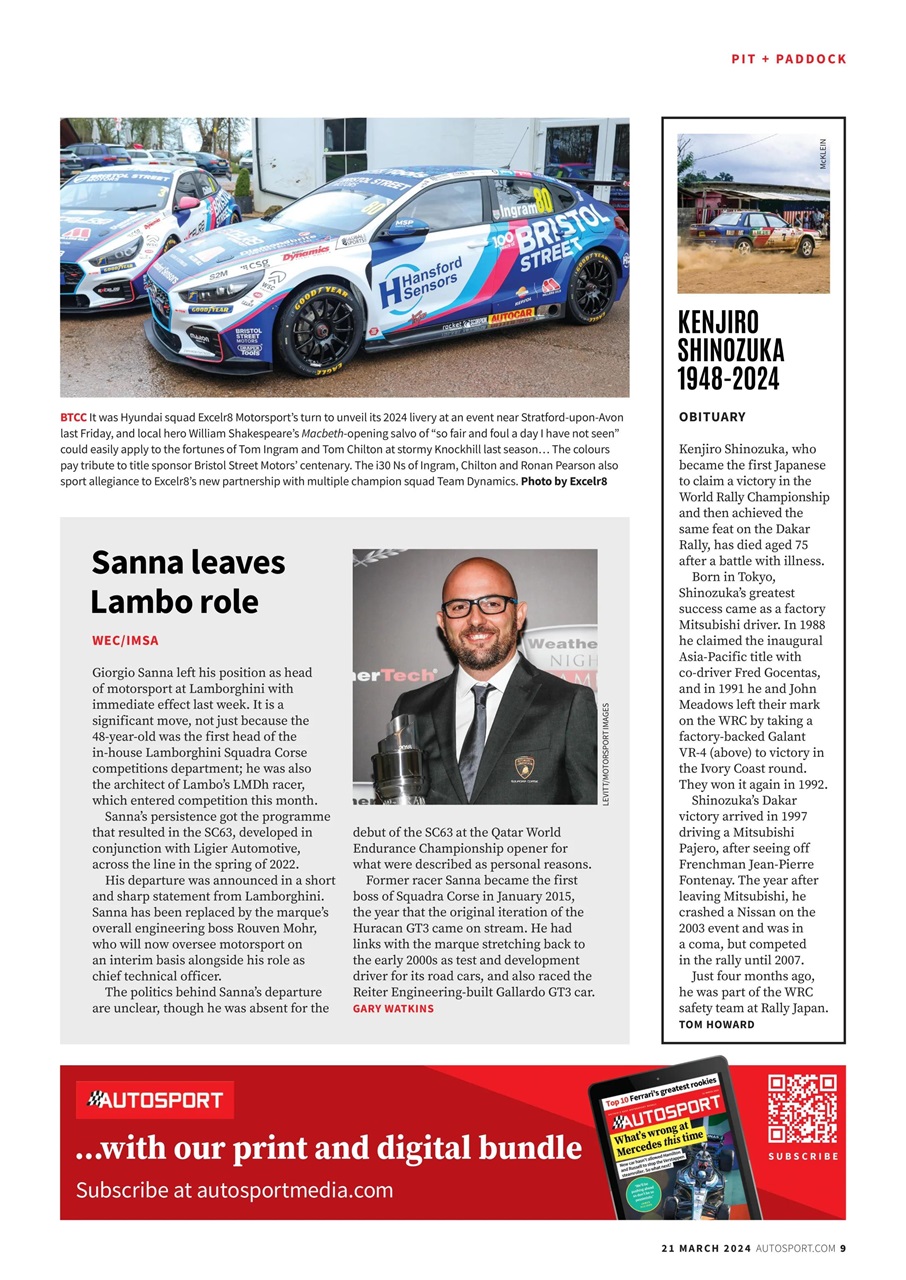 Autosport Preview Pages