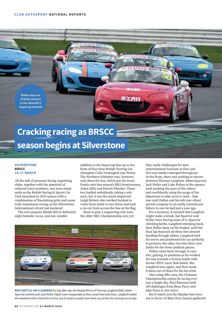 Autosport Preview Pages