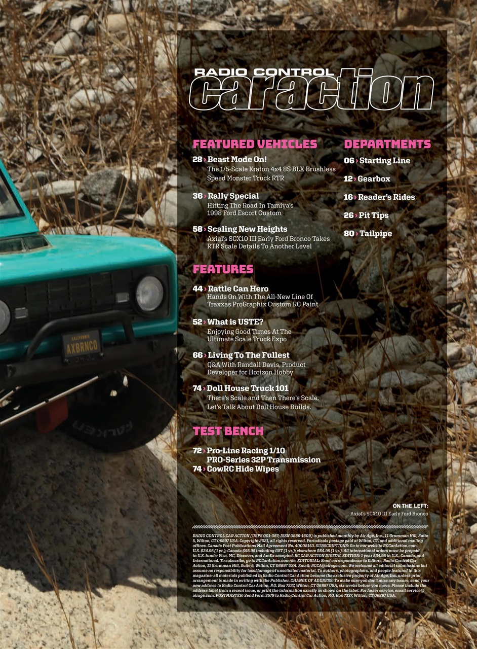 RC Car Action Preview Pages