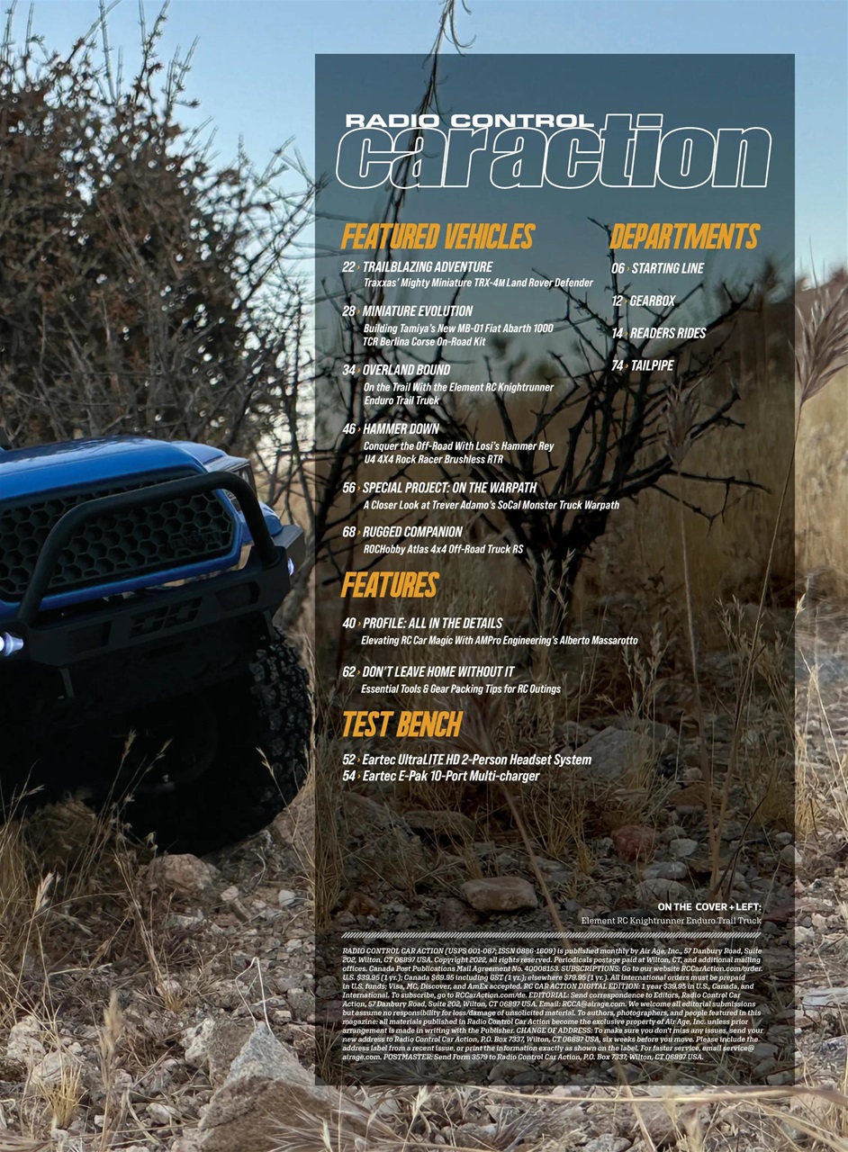 RC Car Action Preview Pages