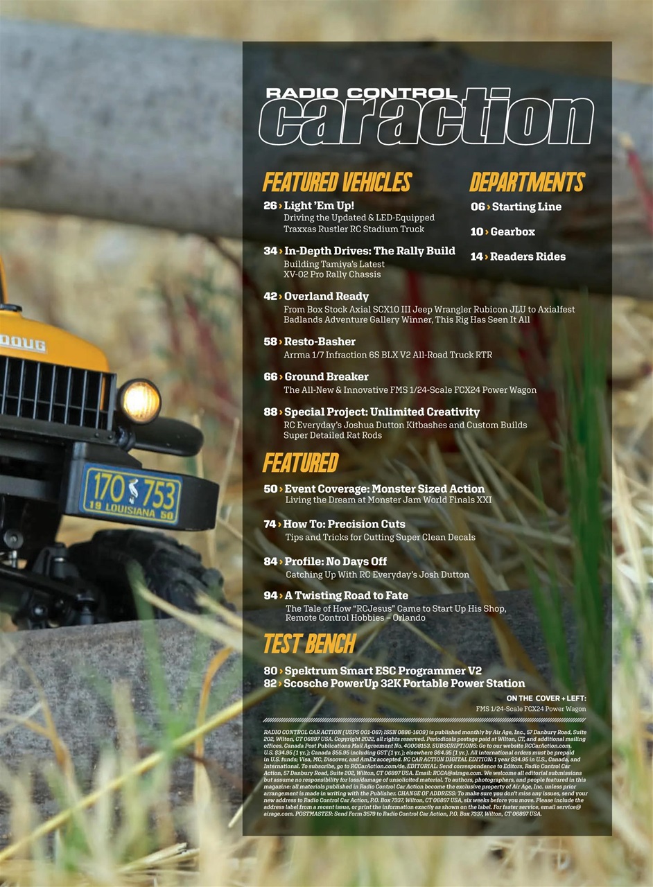 RC Car Action Preview Pages
