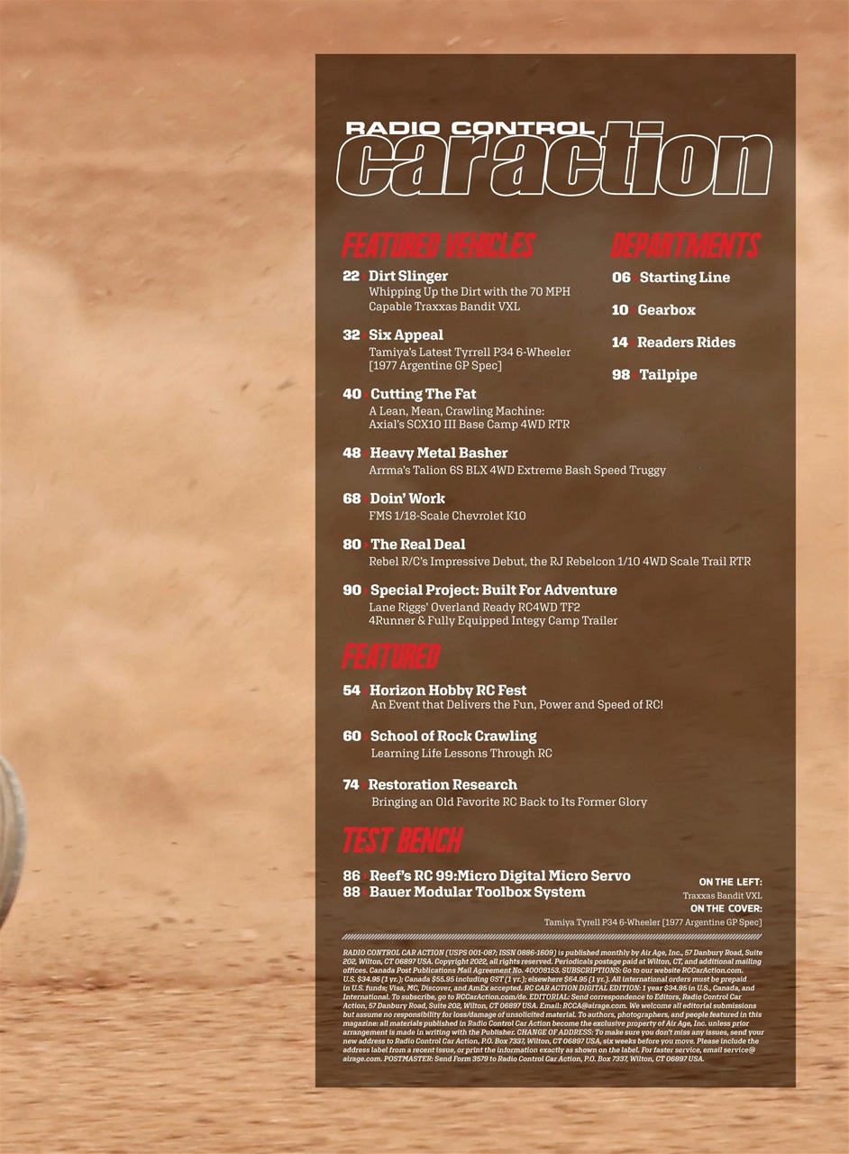 RC Car Action Preview Pages