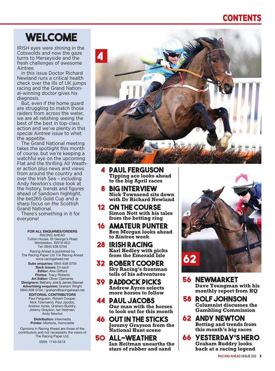 Racing Ahead Preview Pages