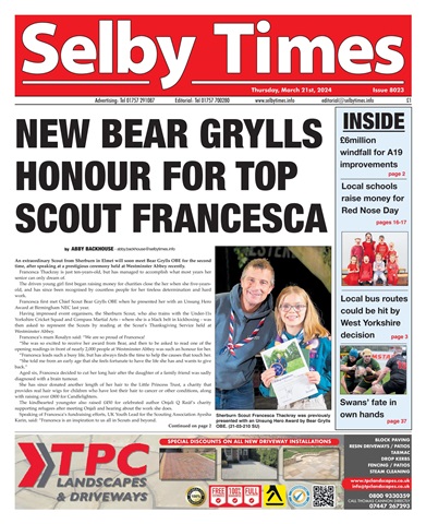 Selby Times issue March 21st 2024