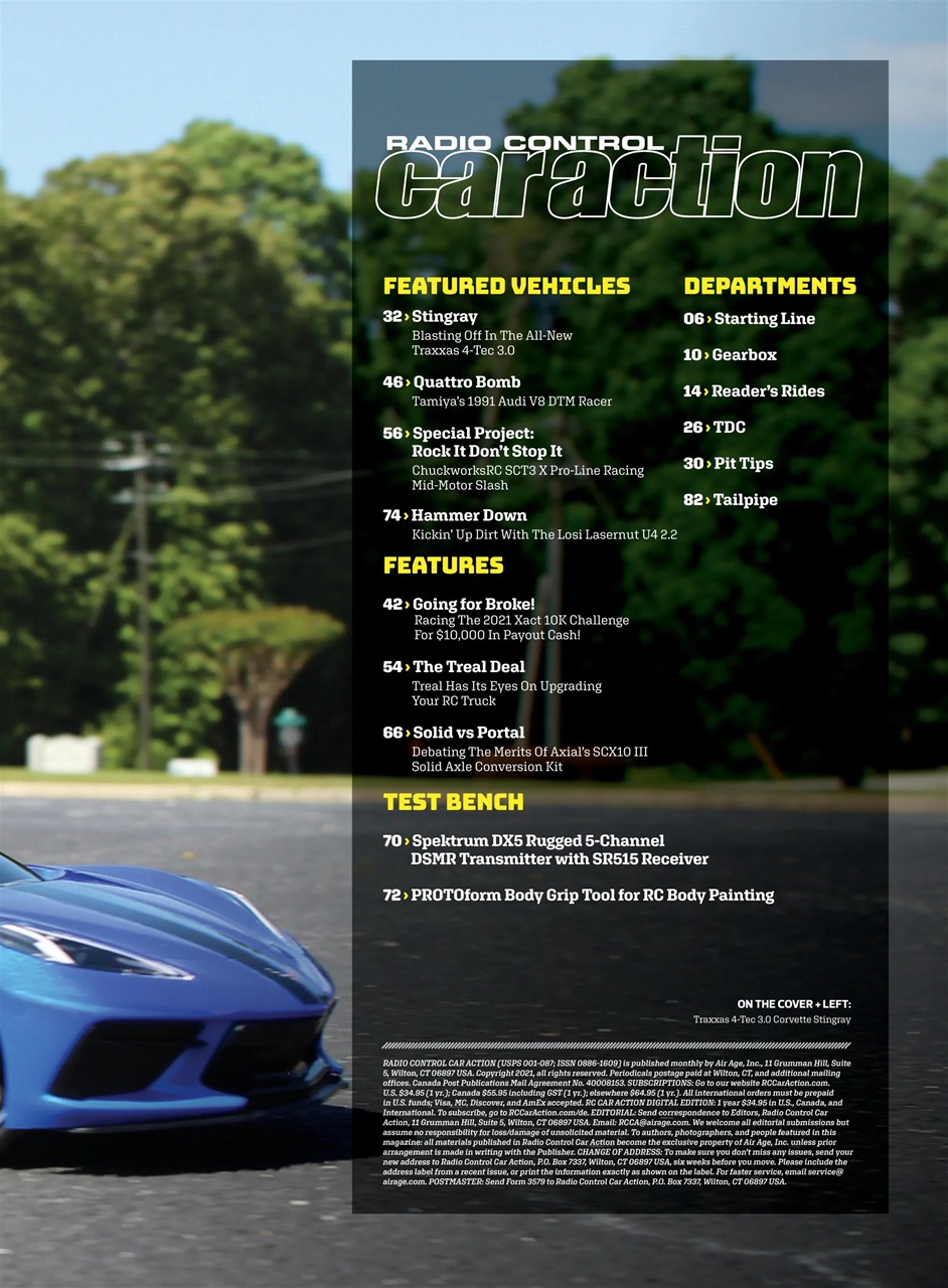 RC Car Action Preview Pages