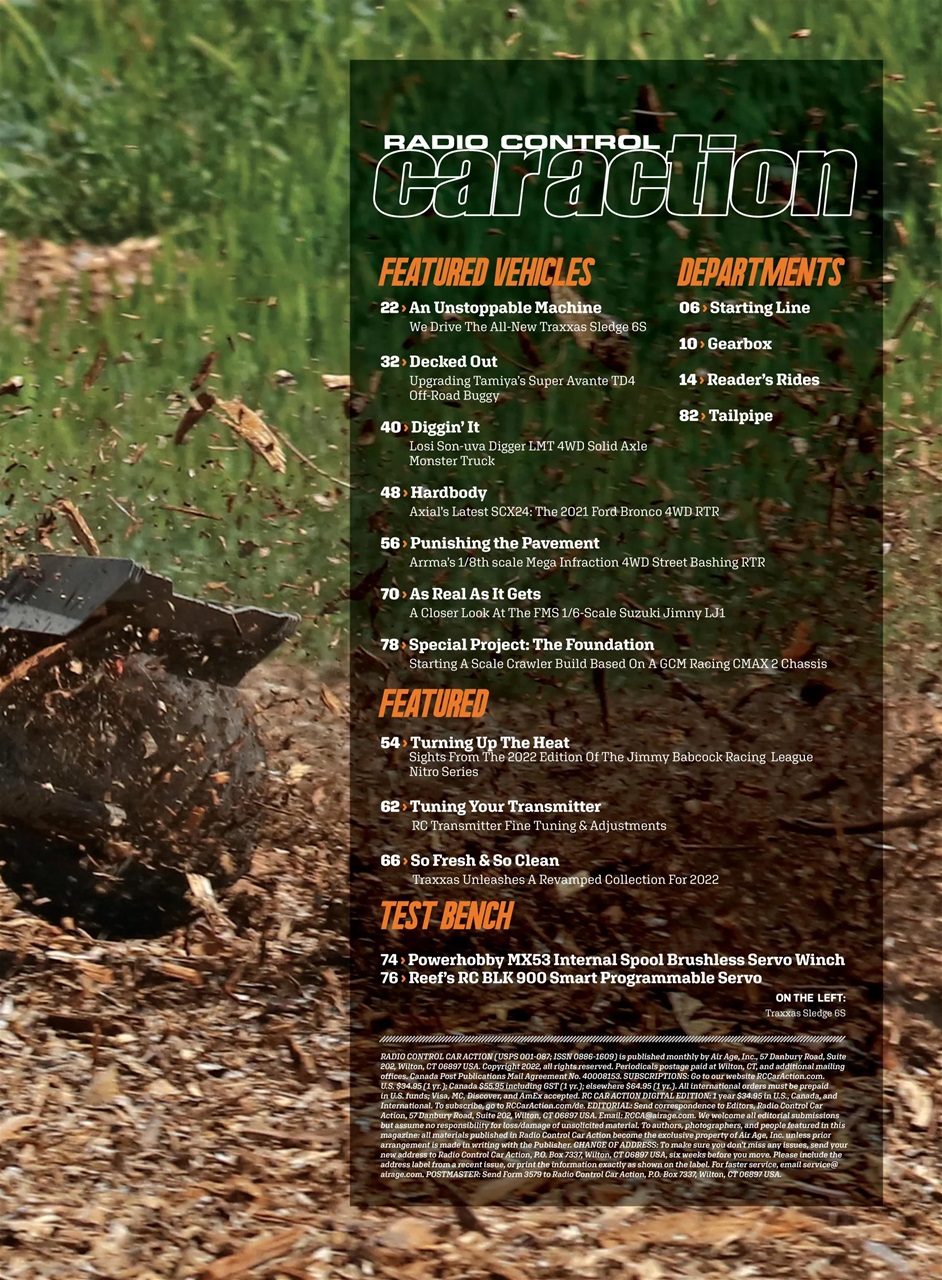 RC Car Action Preview Pages