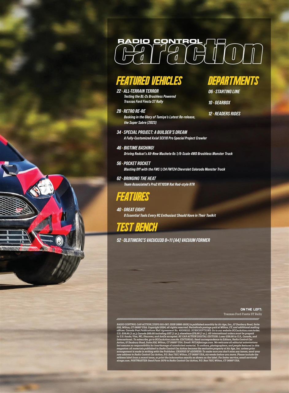 RC Car Action Preview Pages